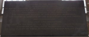 Elizabeth Pickering-Creed's memorial