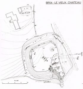 Annotated plan of old castle
