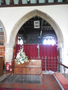 entrance to North chapel, 2016